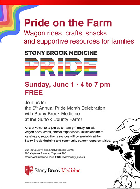 Annual Pride on the Farm family event flyer