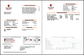 Visual image of hospital bill
